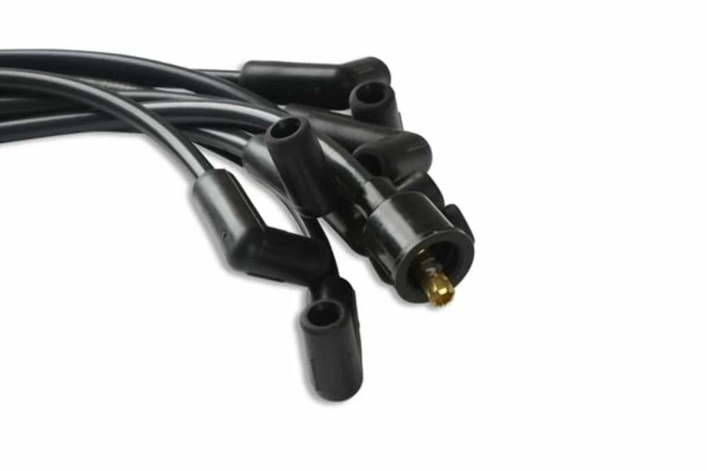 Spark Plug Wire Set- 8mm - Black Wire with Black 90 Deg Boots - 4041K
